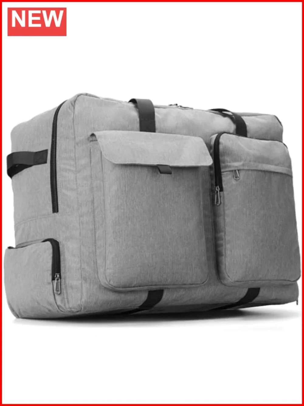 120L Foldable Waterproof Travel Duffle Bag with Shoes Compartment - Large
